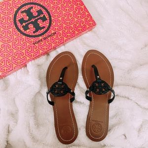 COPY - Tory Burch Black Gabriel Flat Thong